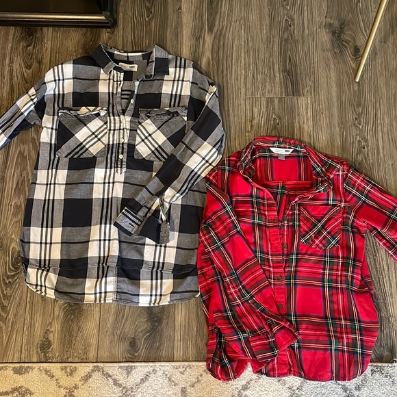 Old Navy Tops - ON flannel bundle.